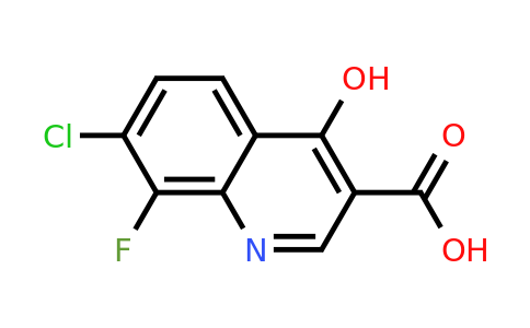 CAS 1019015-91-8 | 7-Chloro-8-fluoro-4-hydroxyquinoline-3-carboxylic acid