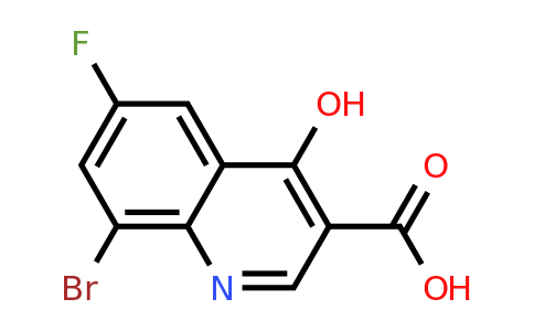 CAS 1019016-15-9 | 8-Bromo-6-fluoro-4-hydroxyquinoline-3-carboxylic acid
