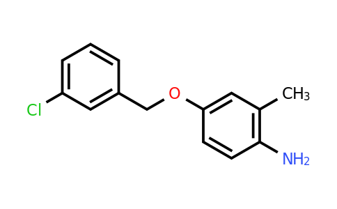 CAS 1019110-00-9 | 4-[(3-Chlorophenyl)methoxy]-2-methylaniline