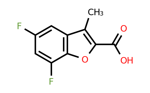 CAS 1019111-84-2 | 5,7-difluoro-3-methyl-1-benzofuran-2-carboxylic acid