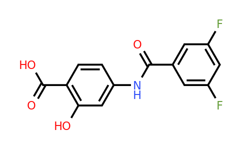 CAS 1019114-54-5 | 4-(3,5-Difluorobenzamido)-2-hydroxybenzoic acid
