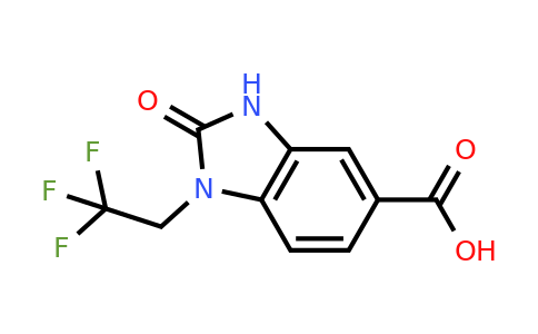 CAS 1019342-70-1 | 2-oxo-1-(2,2,2-trifluoroethyl)-2,3-dihydro-1H-1,3-benzodiazole-5-carboxylic acid