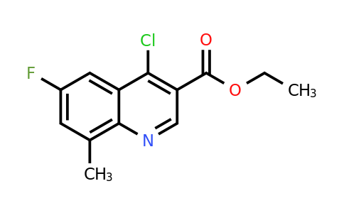 CAS 1019355-72-6 | Ethyl 4-chloro-6-fluoro-8-methylquinoline-3-carboxylate