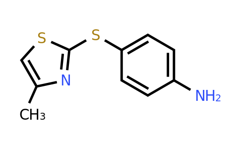 CAS 1019365-00-4 | 4-[(4-Methyl-1,3-thiazol-2-yl)sulfanyl]aniline