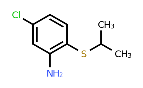 CAS 1019455-04-9 | 5-Chloro-2-(propan-2-ylsulfanyl)aniline