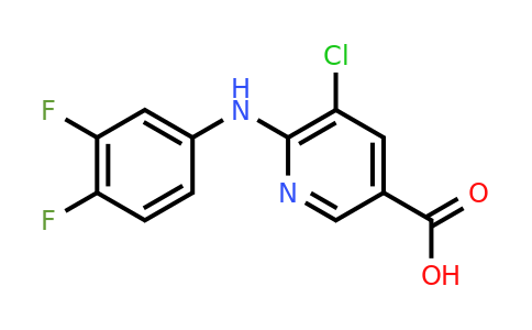 CAS 1019466-14-8 | 5-Chloro-6-[(3,4-difluorophenyl)amino]pyridine-3-carboxylic acid