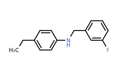 CAS 1019492-41-1 | 4-Ethyl-N-(3-fluorobenzyl)aniline
