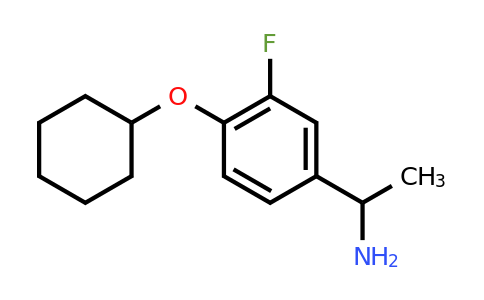 CAS 1019503-62-8 | 1-[4-(cyclohexyloxy)-3-fluorophenyl]ethan-1-amine