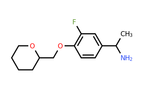 CAS 1019525-34-8 | 1-{3-fluoro-4-[(oxan-2-yl)methoxy]phenyl}ethan-1-amine