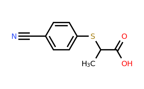 CAS 1019535-82-0 | 2-[(4-Cyanophenyl)sulfanyl]propanoic acid
