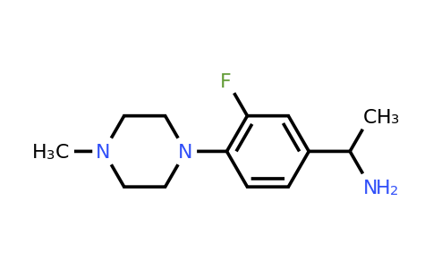 CAS 1019552-56-7 | 1-[3-Fluoro-4-(4-methylpiperazin-1-yl)phenyl]ethan-1-amine