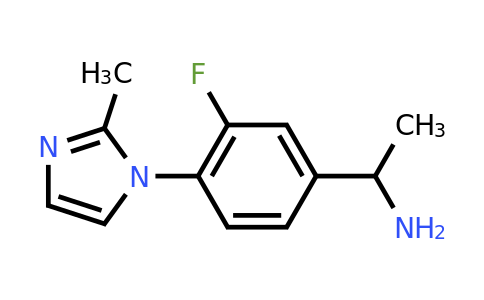 CAS 1019554-00-7 | 1-[3-fluoro-4-(2-methyl-1H-imidazol-1-yl)phenyl]ethan-1-amine