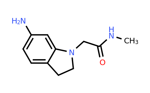 CAS 1019555-45-3 | 2-(6-Amino-2,3-dihydro-1H-indol-1-yl)-N-methylacetamide