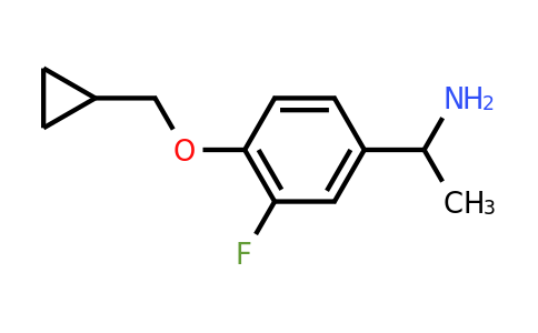 CAS 1019606-90-6 | 1-[4-(cyclopropylmethoxy)-3-fluorophenyl]ethan-1-amine