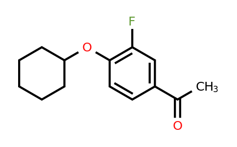 CAS 1019622-76-4 | 1-[4-(cyclohexyloxy)-3-fluorophenyl]ethan-1-one