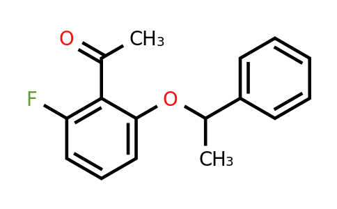 CAS 1019624-98-6 | 1-[2-Fluoro-6-(1-phenylethoxy)phenyl]ethan-1-one