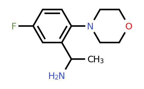 CAS 1019627-92-9 | 1-[5-Fluoro-2-(morpholin-4-yl)phenyl]ethan-1-amine