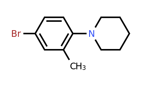 CAS 1020180-19-1 | 1-(4-Bromo-2-methylphenyl)piperidine
