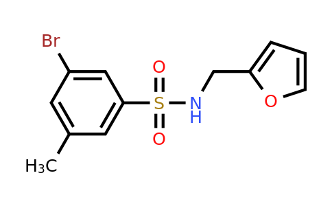 CAS 1020252-90-7 | 3-Bromo-N-(furan-2-ylmethyl)-5-methylbenzenesulfonamide