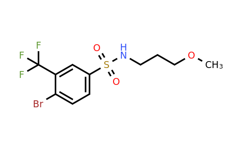 CAS 1020252-98-5 | 4-Bromo-N-(3-methoxypropyl)-3-(trifluoromethyl)benzenesulfonamide
