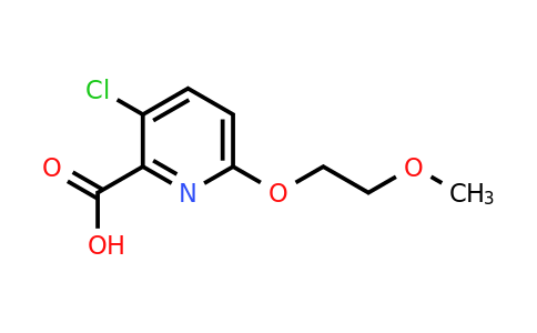 CAS 1020947-39-0 | 3-Chloro-6-(2-methoxyethoxy)pyridine-2-carboxylic acid