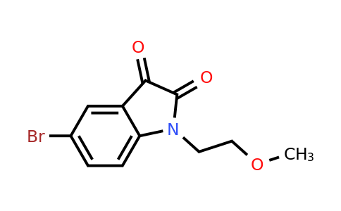 CAS 1020974-19-9 | 5-bromo-1-(2-methoxyethyl)-2,3-dihydro-1H-indole-2,3-dione