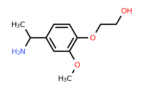 CAS 1020992-57-7 | 2-[4-(1-Aminoethyl)-2-methoxyphenoxy]ethan-1-ol