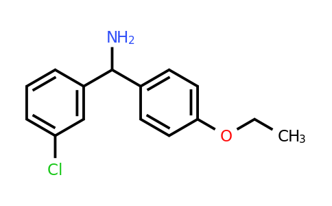 CAS 1020997-79-8 | (3-chlorophenyl)(4-ethoxyphenyl)methanamine