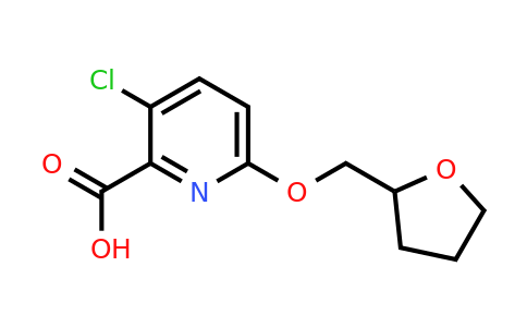 CAS 1021077-51-9 | 3-Chloro-6-(oxolan-2-ylmethoxy)pyridine-2-carboxylic acid