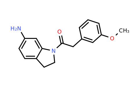 CAS 1021135-13-6 | 1-(6-Amino-2,3-dihydro-1H-indol-1-yl)-2-(3-methoxyphenyl)ethan-1-one