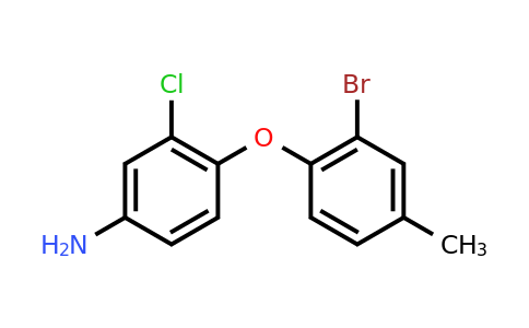 CAS 1021236-09-8 | 4-(2-Bromo-4-methylphenoxy)-3-chloroaniline