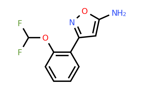 CAS 1021245-69-1 | 3-[2-(Difluoromethoxy)phenyl]-1,2-oxazol-5-amine