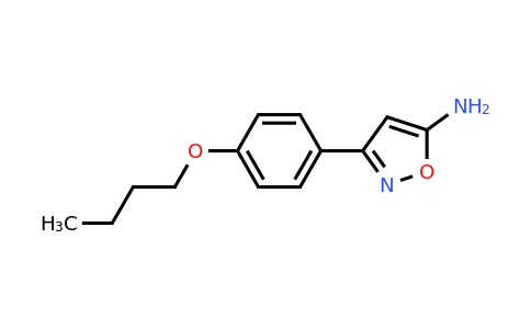 CAS 1021245-75-9 | 3-(4-Butoxyphenyl)-1,2-oxazol-5-amine