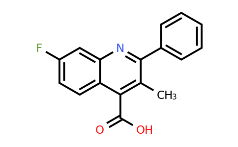 CAS 1021246-15-0 | 7-Fluoro-3-methyl-2-phenylquinoline-4-carboxylic acid