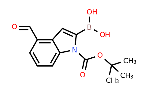 CAS 1021342-90-4 | (4-Formyl-1-{[(2-methyl-2-propanyl)oxy]carbonyl}-1H-indol-2-yl)boronic acid