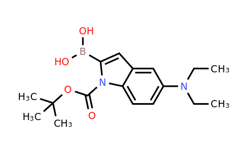 CAS 1021342-95-9 | [5-(Diethylamino)-1-{[(2-methyl-2-propanyl)oxy]carbonyl}-1H-indol-2-yl]boronic acid