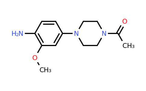 CAS 1021426-42-5 | 1-[4-(4-amino-3-methoxyphenyl)piperazin-1-yl]ethan-1-one