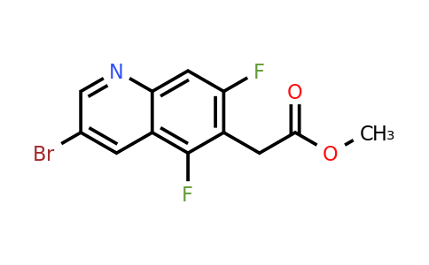 CAS 1022092-10-9 | Methyl 2-(3-bromo-5,7-difluoroquinolin-6-yl)acetate