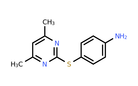 CAS 102243-12-9 | 4-((4,6-Dimethylpyrimidin-2-yl)thio)aniline