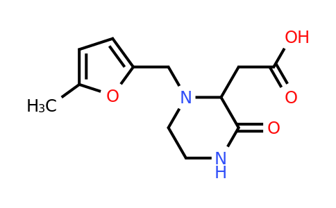 CAS 1022919-08-9 | 2-(1-((5-Methylfuran-2-yl)methyl)-3-oxopiperazin-2-yl)acetic acid