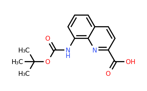CAS 1023816-85-4 | 8-((tert-Butoxycarbonyl)amino)quinoline-2-carboxylic acid