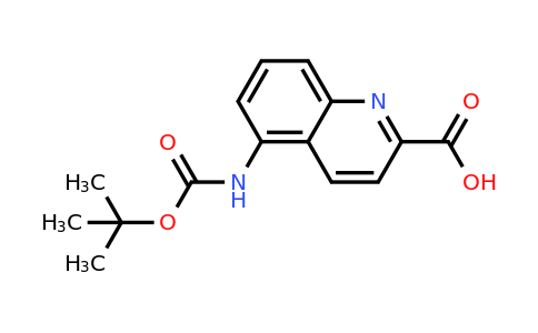 CAS 1023816-89-8 | 5-((tert-Butoxycarbonyl)amino)quinoline-2-carboxylic acid