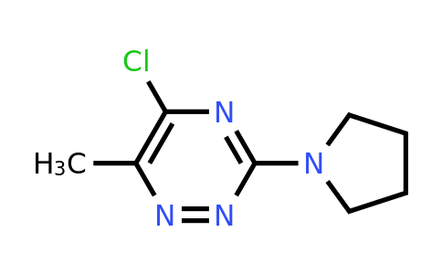 CAS 1023818-03-2 | 5-Chloro-6-methyl-3-(pyrrolidin-1-yl)-1,2,4-triazine
