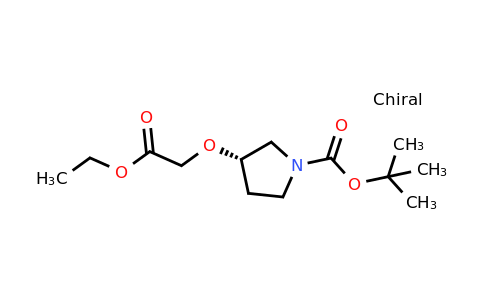 CAS 1024038-29-6 | (S)-tert-Butyl 3-(2-ethoxy-2-oxoethoxy)pyrrolidine-1-carboxylate