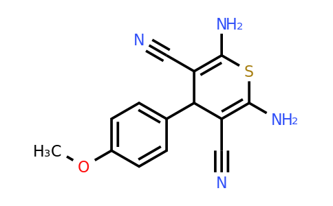 CAS 102423-74-5 | 2,6-Diamino-4-(4-methoxyphenyl)-4H-thiopyran-3,5-dicarbonitrile