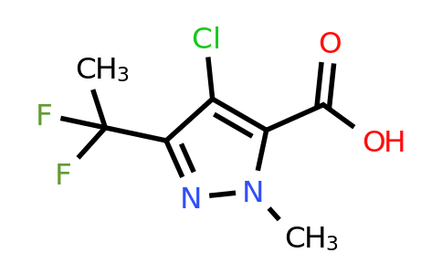 CAS 1024599-56-1 | 4-chloro-5-(1,1-difluoroethyl)-2-methyl-pyrazole-3-carboxylic acid