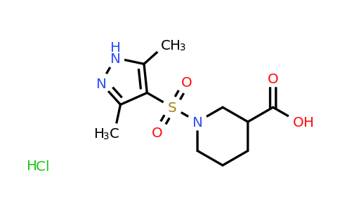 CAS 1025031-68-8 | 1-[(3,5-dimethyl-1H-pyrazol-4-yl)sulfonyl]piperidine-3-carboxylic acid hydrochloride