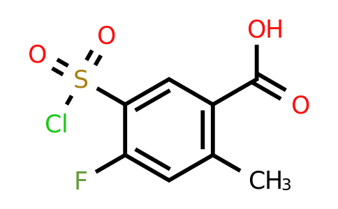 CAS 1026030-54-5 | 5-(chlorosulfonyl)-4-fluoro-2-methylbenzoic acid