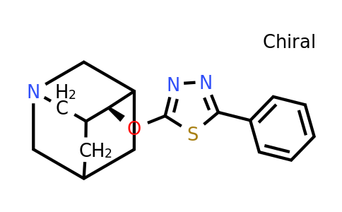 CAS 1026134-63-3 | 1-azatricyclo[3.3.1.13,7]decane, 4-[(5-phenyl-1,3,4-thiadiazol-2-yl)oxy]-, stereoisomer