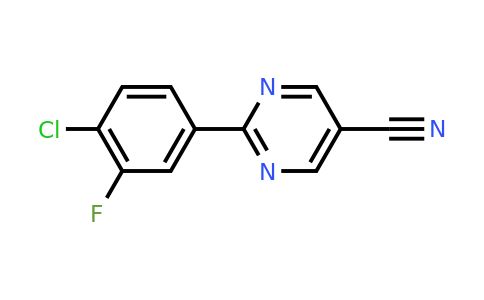CAS 1027656-45-6 | 2-(4-Chloro-3-fluorophenyl)pyrimidine-5-carbonitrile
